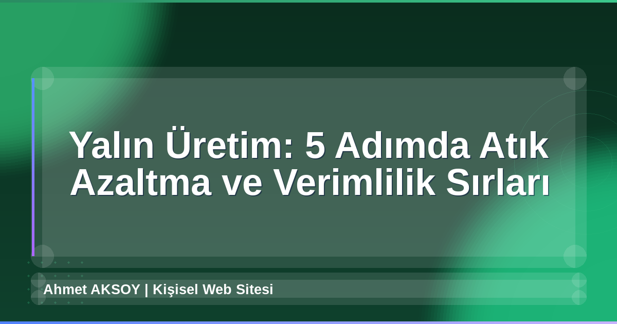 Yalın Üretim