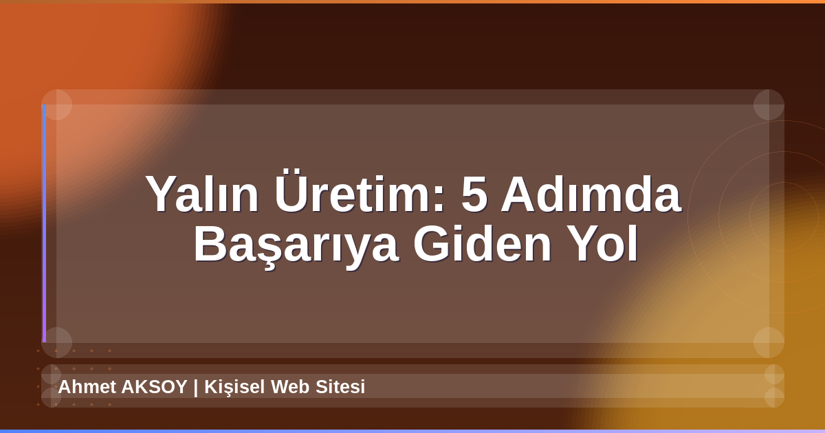 Yalın Üretim