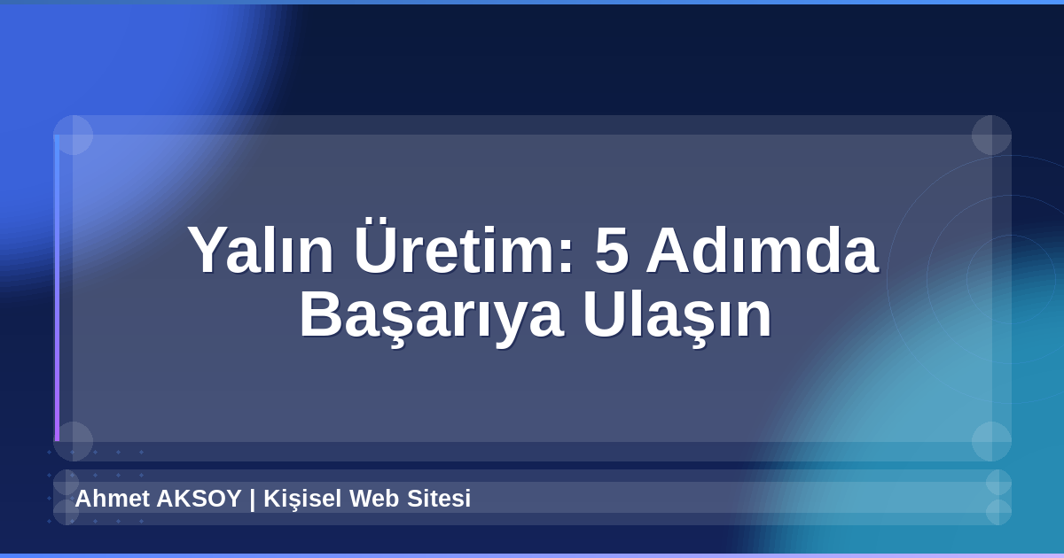 Yalın Üretim
