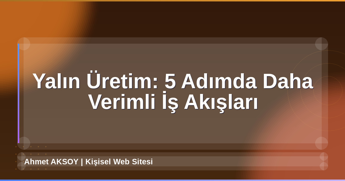 Yalın Üretim