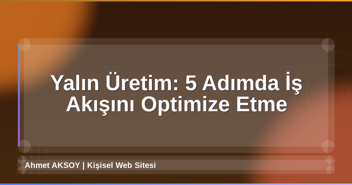 Yalın Üretim