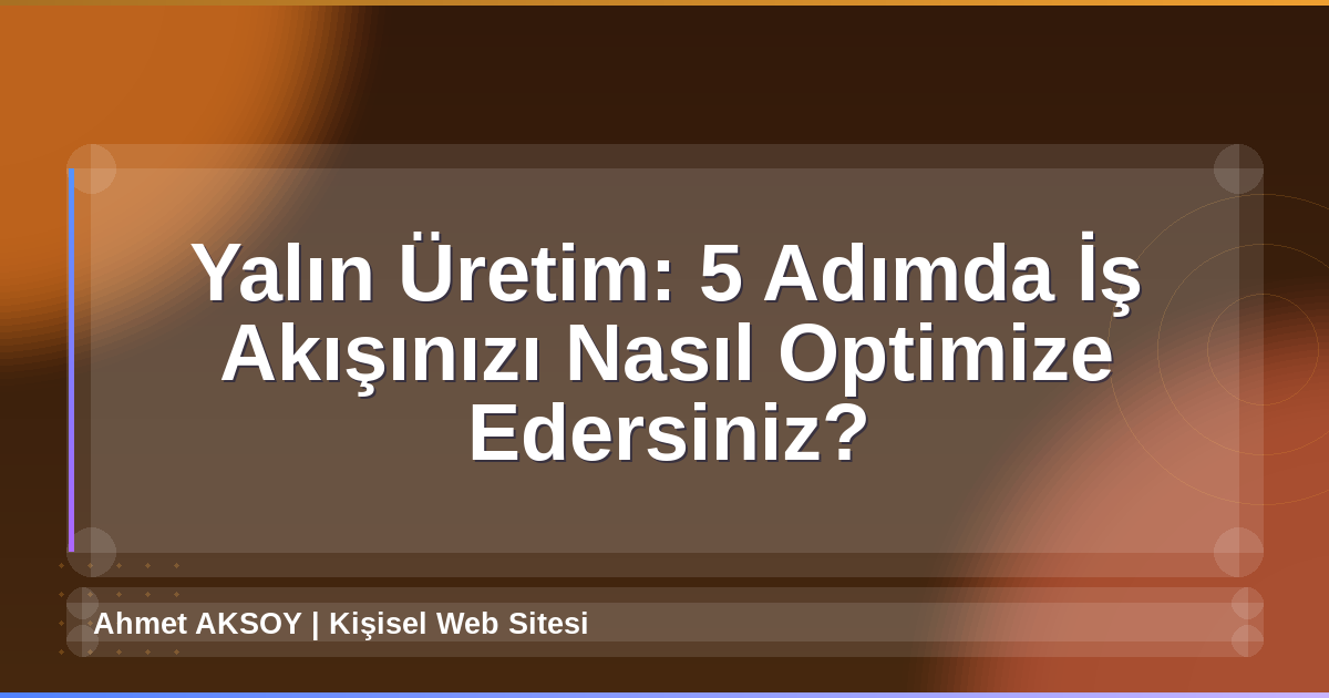 Yalın Üretim
