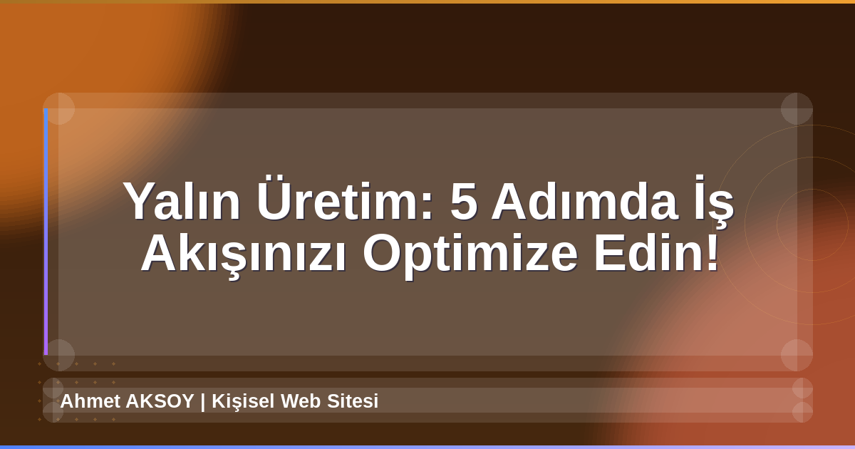 Yalın Üretim