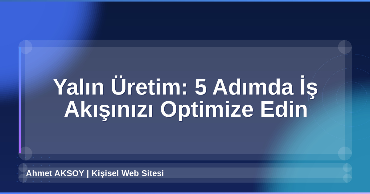 Yalın Üretim