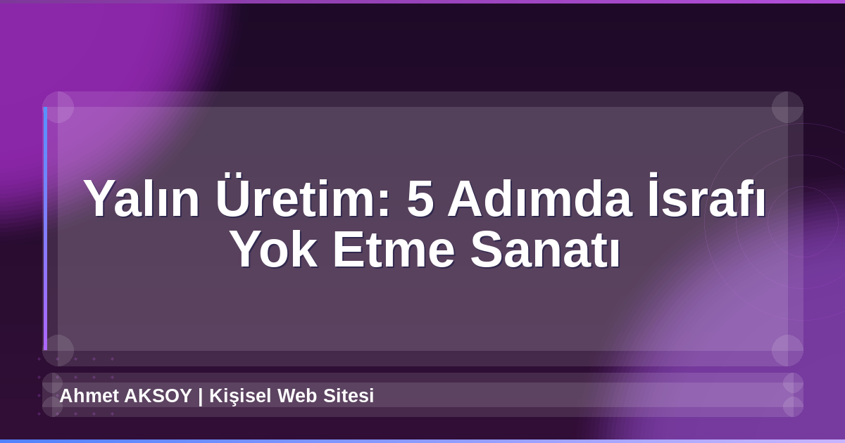 Yalın Üretim