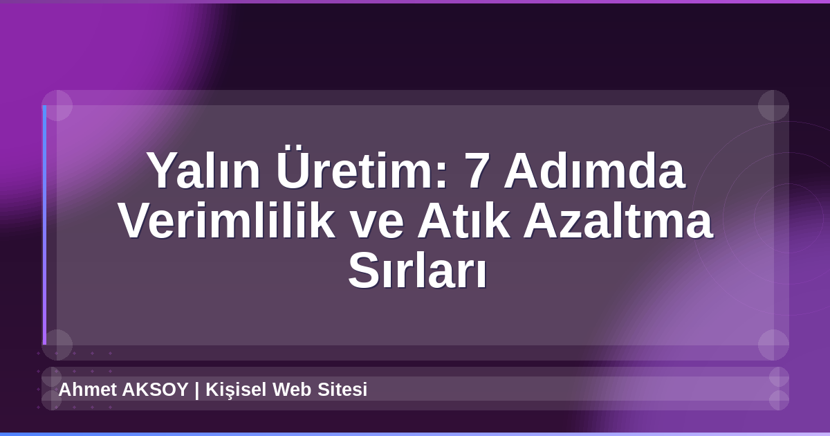 Yalın Üretim