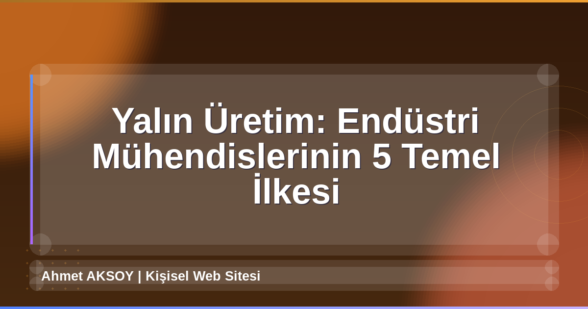 Yalın Üretim