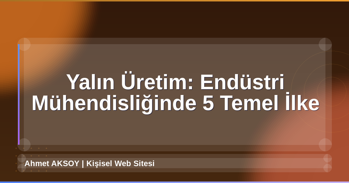 Yalın Üretim