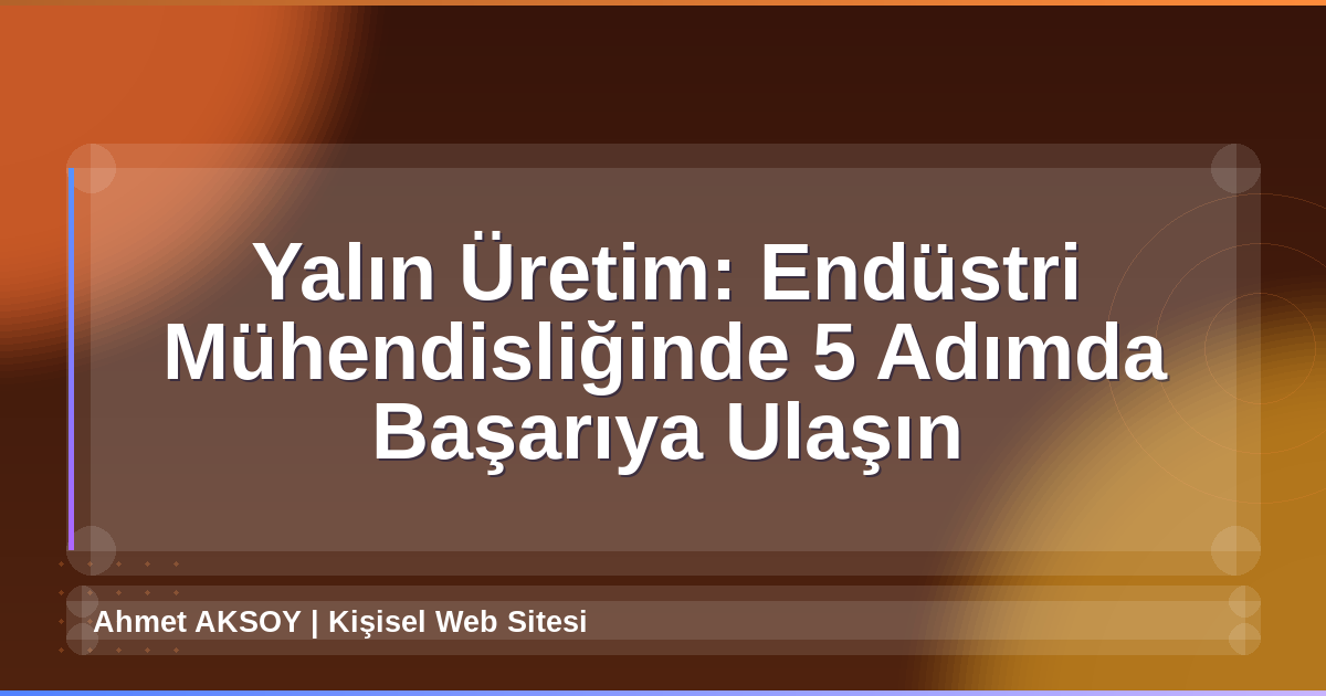 Yalın Üretim