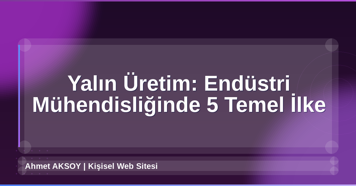 Yalın Üretim