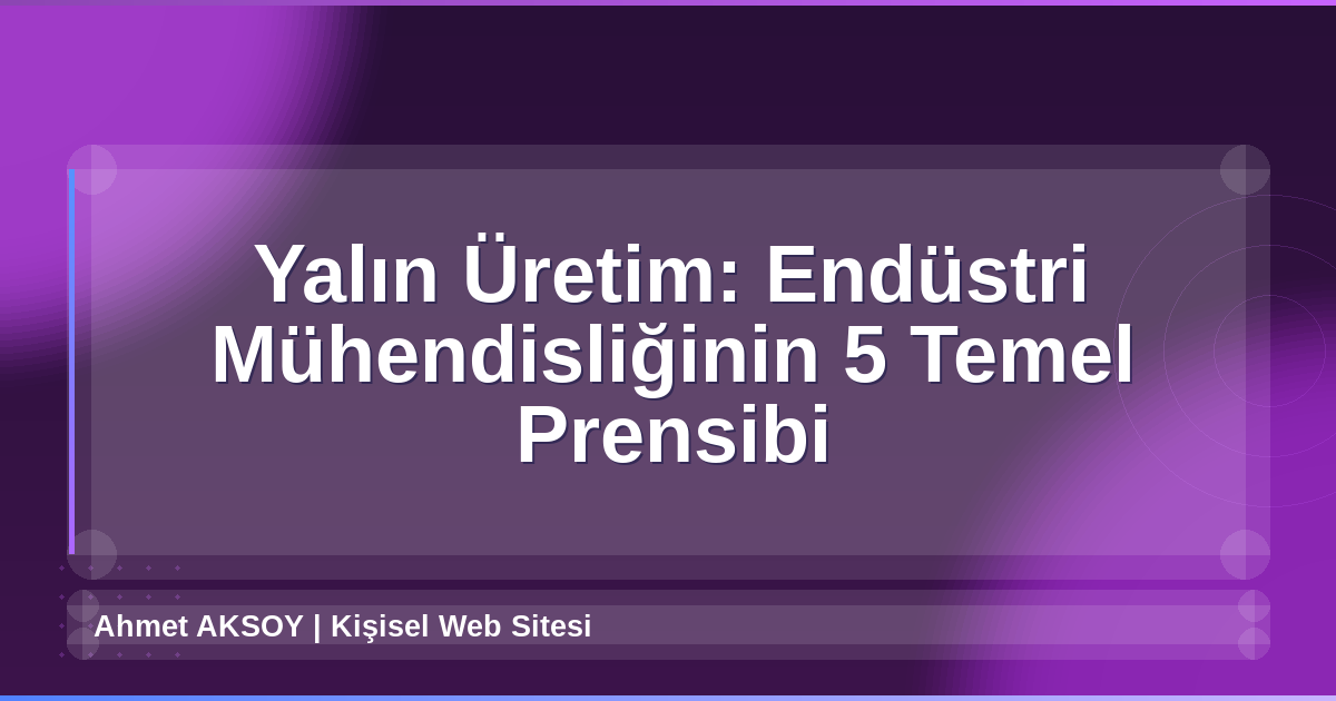 Yalın Üretim