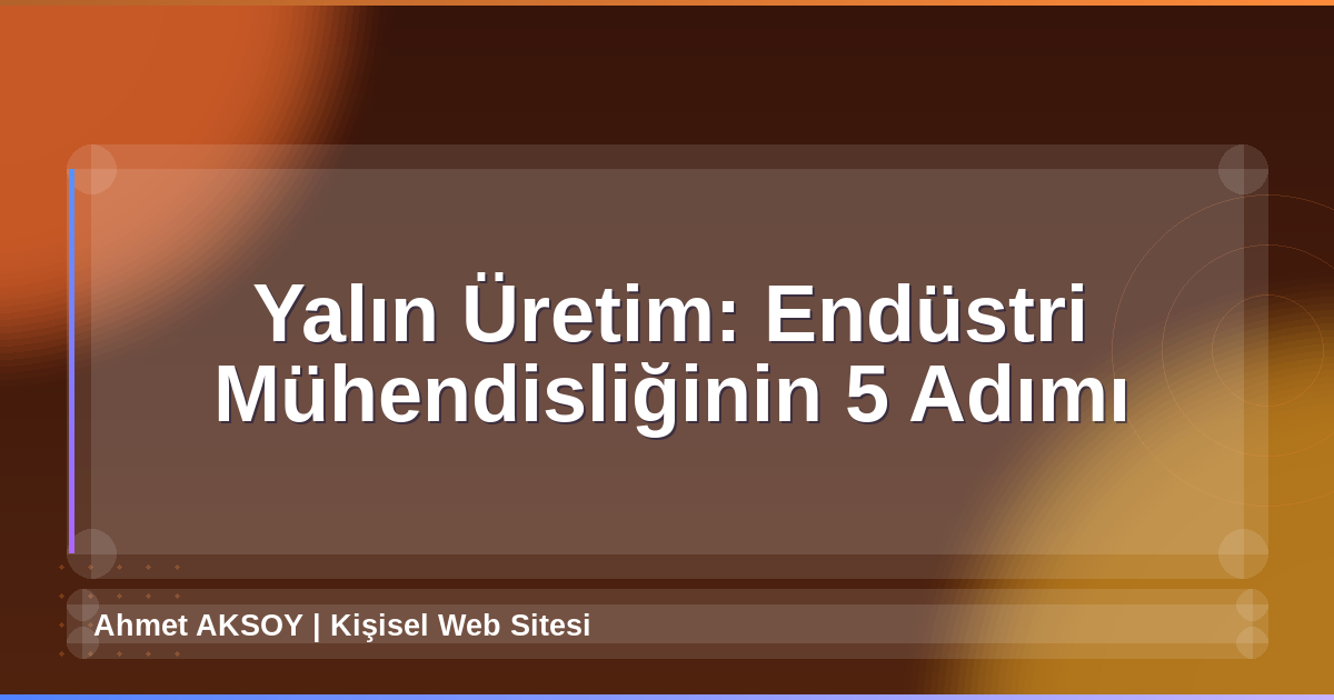Yalın Üretim