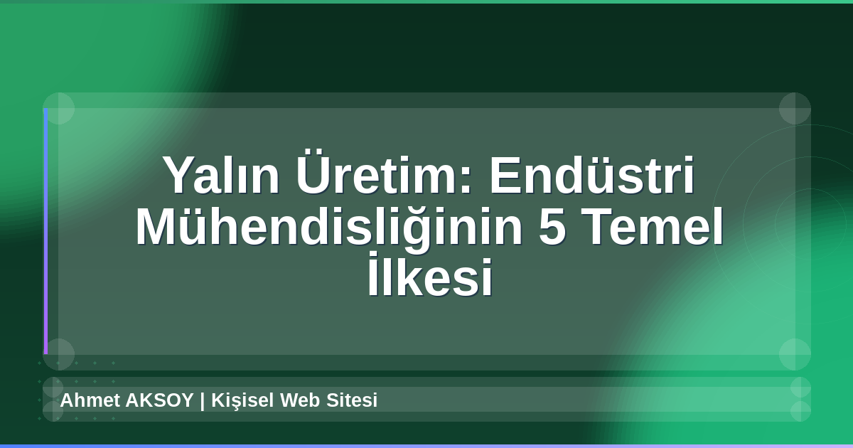 Yalın Üretim