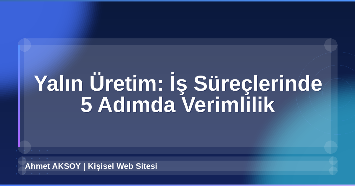 Yalın Üretim
