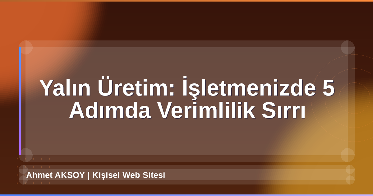 Yalın Üretim
