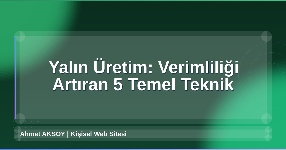 Yalın Üretim