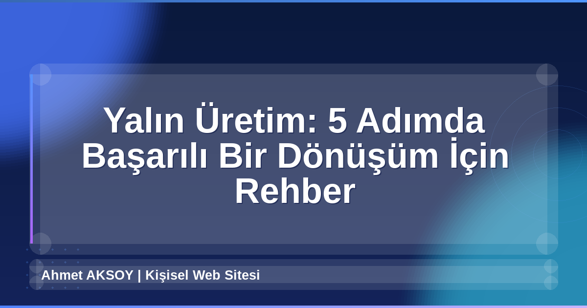 Yalın Üretim