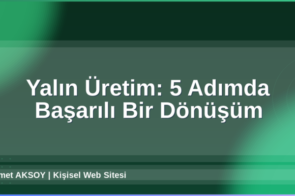 Yalın Üretim
