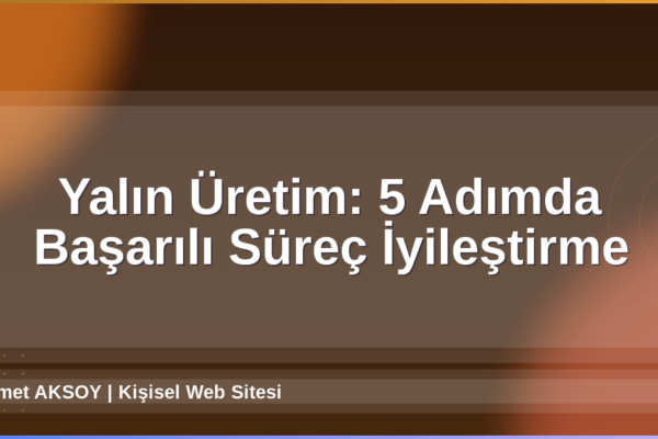 Yalın Üretim