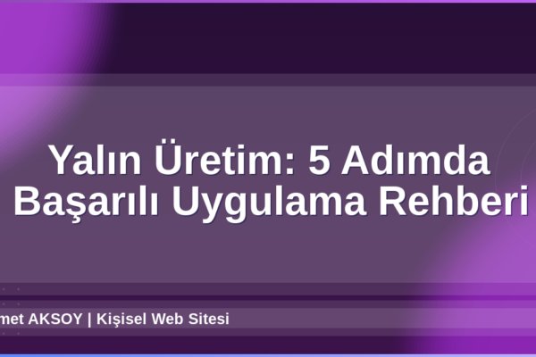 Yalın Üretim