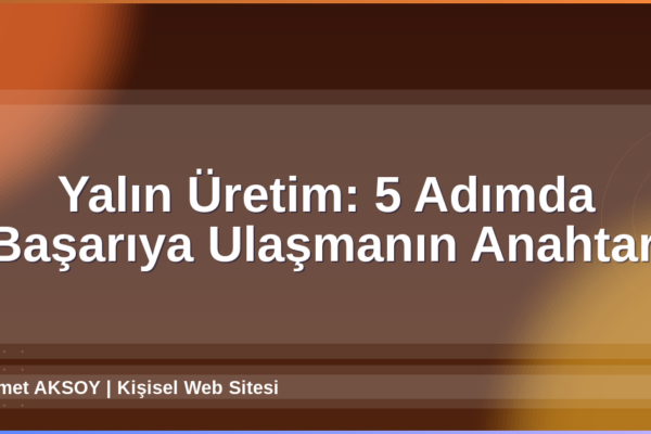 Yalın Üretim