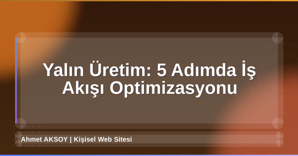 Yalın Üretim