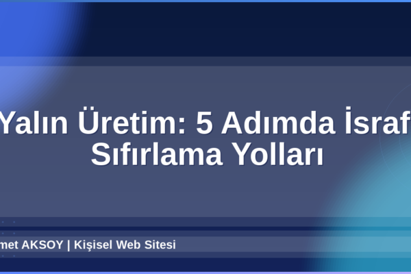 Yalın Üretim