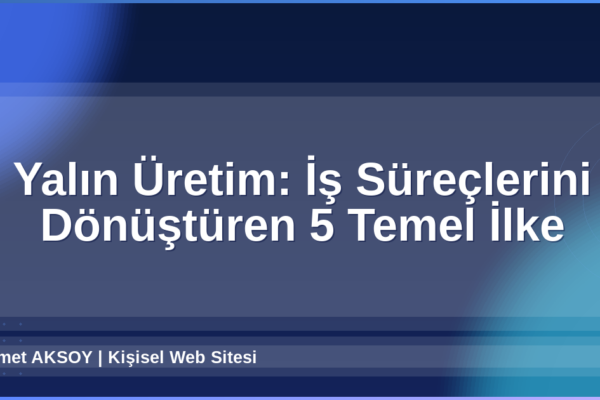 Yalın Üretim
