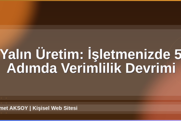 Yalın Üretim