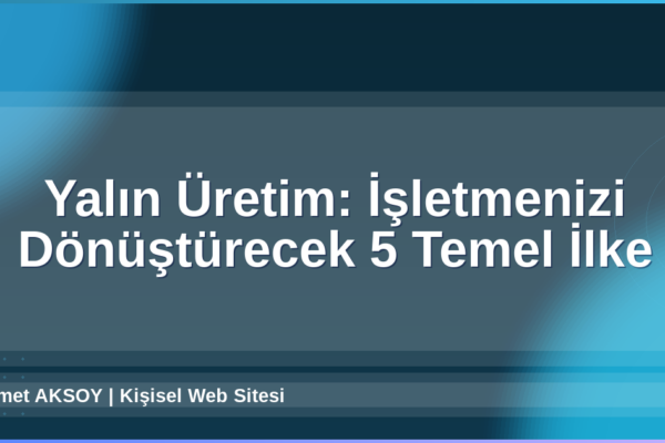 Yalın Üretim