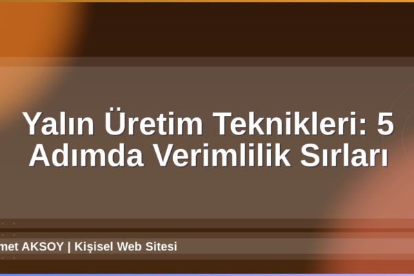 Yalın Üretim