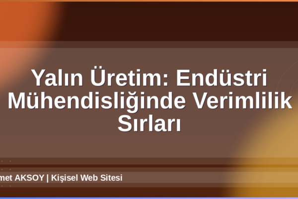 Yalın Üretim