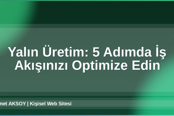 Yalın Üretim