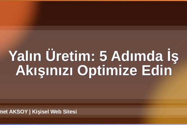 Yalın Üretim
