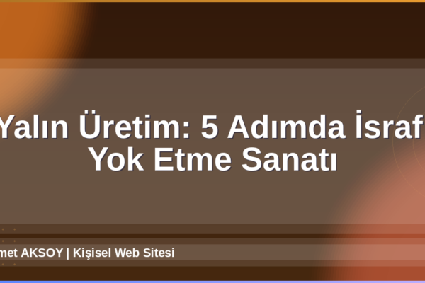 Yalın Üretim