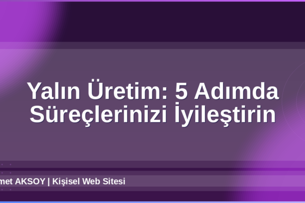 Yalın Üretim
