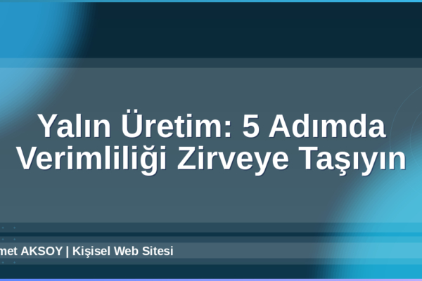 Yalın Üretim