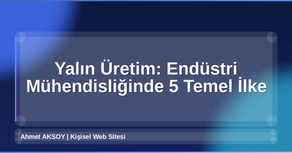 Yalın Üretim