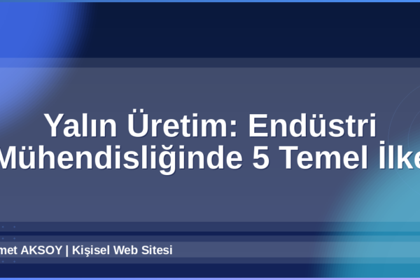 Yalın Üretim