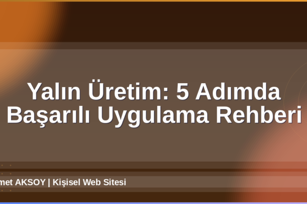 Yalın Üretim