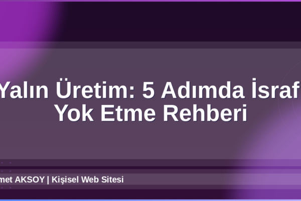 Yalın Üretim