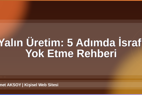 Yalın Üretim