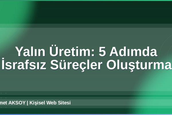 Yalın Üretim