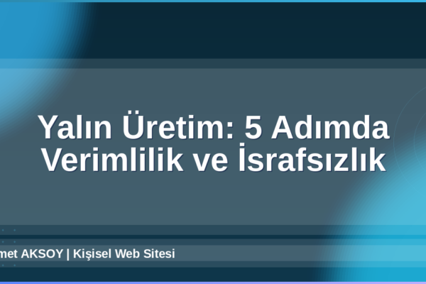 Yalın Üretim