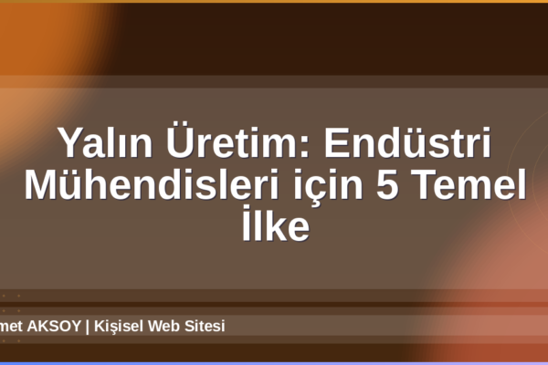 Yalın Üretim