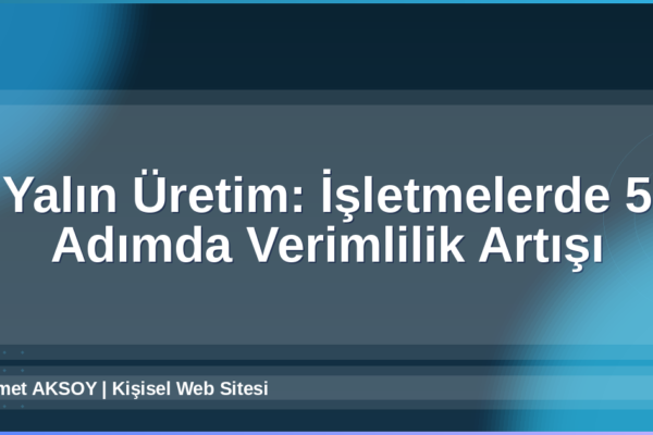 Yalın Üretim