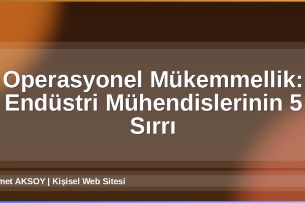 Operasyonel Mükemmellik