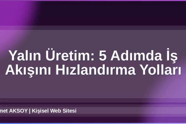 Yalın Üretim