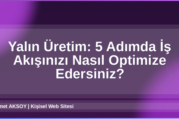 Yalın Üretim
