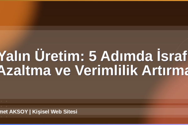 Yalın Üretim
